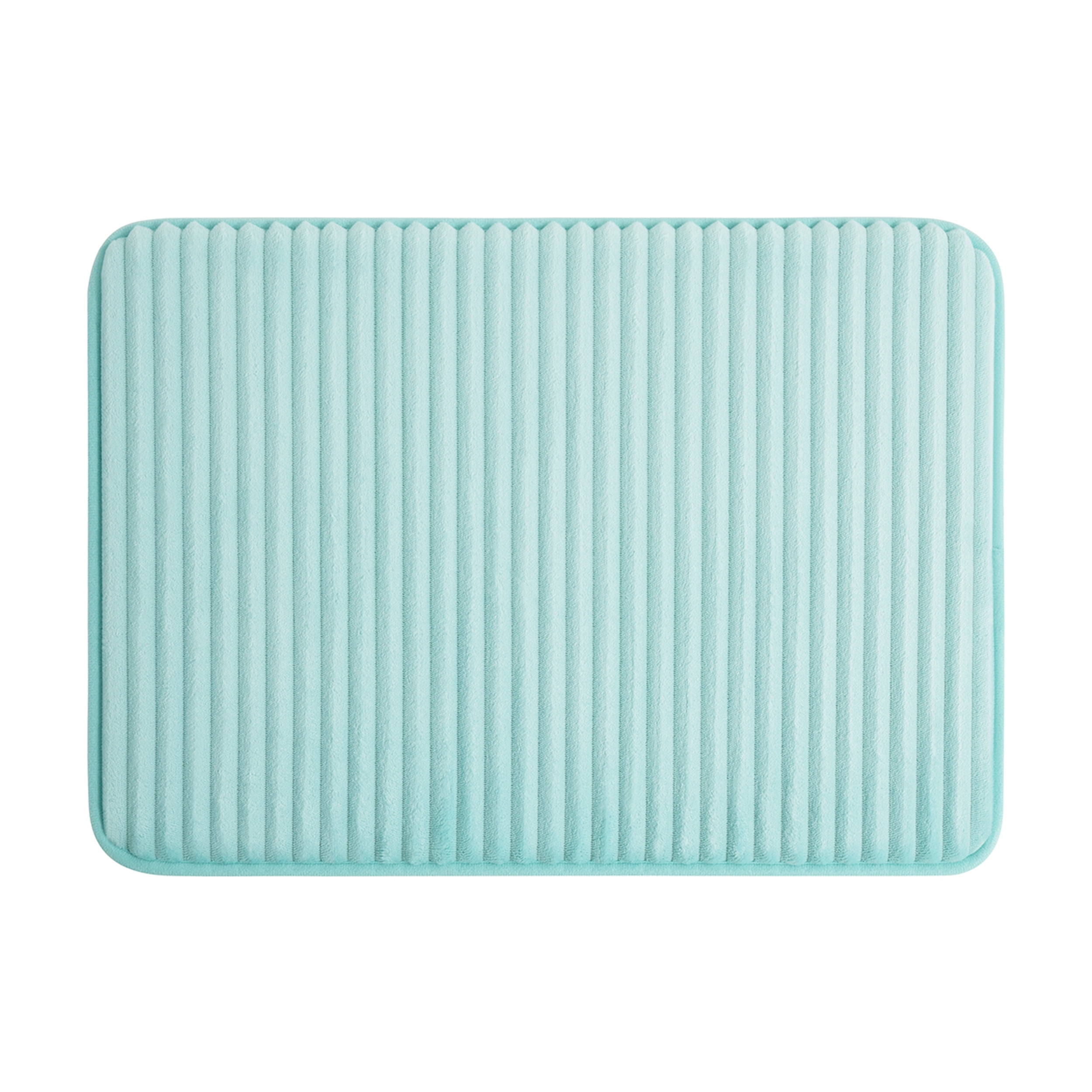 Mainstays Mint 2-Piece Performance Foam 17"x 24" Bath Rug Set