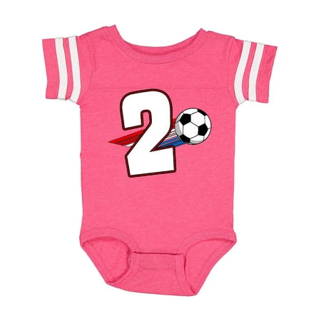 

Inktastic Second Birthday Soccer Gift Baby Boy or Baby Girl Bodysuit