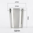 thumbnail image 3 of yuksok Utility Coffee Dosing Cup Sniffing Mug Part Fit For 51mm Espresso Machine 58mm, 3 of 9
