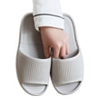 thumbnail image 7 of Lopecy-Sta Womens Sandals Ribbed Non Slip Pool Slides Open Toe Single Band Slip On Shower Slippers For Indoor Outdoor Casual Wear, 7 of 7