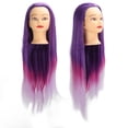 thumbnail image 5 of Cabeza de Maniquí de Cabello, Cabeza de Maniquí con Maniquí de Cosmetología de Peluquería Púrpura Cabeza de Entrenamiento de Maniquí de Cabello Calidad Inigualable, 5 of 5