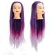 thumbnail image 5 of Cabeza de Maniquí de Cabello, Cabeza de Maniquí con Cabeza de Maniquí de Peluquería Púrpura Cabeza de Entrenamiento de Maniquí de Cabello Rendimiento Confiable, 5 of 9