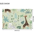 thumbnail image 3 of GZHJMY Forest Animal Bathroom Rug Rectangular Bath Mat Non Slip Bath Rugs Absorbent Shaggy Bathmats for Sink Shower 16" x 24", 3 of 7