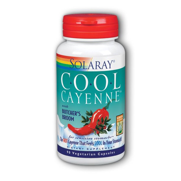 Solaray Cool Cayenne with Butcher's Broom 90 Capsules