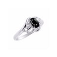 thumbnail image 3 of RYLOS  Rings for Women 14K White Gold Ring Classic Style Birthstone Ring 6X4MM Gemstone & Diamonds  October Onyx Jewelry for Women Gold Rings For Women Diamond Rings for Women Size 5,6,7,8,9,10, 3 of 6
