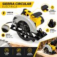 thumbnail image 2 of Sierra Circular 7 1/4 1400 W HIGH POWER Amarillo Frecuencia 60, 2 of 5
