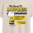thumbnail image 3 of Peanuts - Secret To Happiness - Juniors Ideal Flowy Muscle T-Shirt, 3 of 6