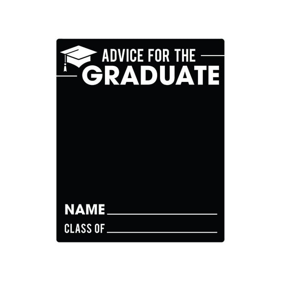 Advice For The Graduate Blackboard Style Photo Prop / 10" x 12" Graduation Sign / Congrats Grad Chalkboard Picture Sign / Made In The USA