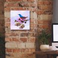 thumbnail image 5 of Epic Graffiti 'Spring Bird 3B' by Ata Alishahi, Giclee Canvas Wall Art, 12"x12", 5 of 8