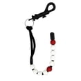 thumbnail image 3 of DYNWAVECA 2x PROFESSIONAL BEADED GOLF STROKE COUNTER KEEPER BRACELET with HOOK CLIP White And Red, 3 of 9