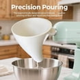 thumbnail image 6 of Flour Funnel for Kitchen Aid Mixer - No-Mess Anti-Spill Design for 4.5-5 Qt Tilt-Head KitchenAid Stand Mixer, Easy-Pour Kitchen Aid Attachment for Baking Essentials, 6 of 7