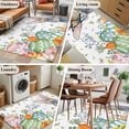 thumbnail image 5 of 3'x5' Area Rugs, Easter Indoor Outdoor Area Rug for Living Room Bedroom, Easter Grey Bunny Spring Watercolor Eggs Butterflies Washable Bathroom Rugs Kitchen Floor Carpet Mats Home Decor Aesthetic, 5 of 8
