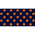 thumbnail image 1 of LP-2356 Orange Dots on Navy Blue Background Flat License Plates Blanks for Customizing, 1 of 1