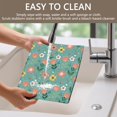thumbnail image 4 of Placemat, Pioneer Flower Floral Print Pattern Place Mats Table Mat Set Of 2, PVC Washable Placemats for Party Kitchen Dining Decoration, 18x12 Inch, Fade Resistant, 4 of 6