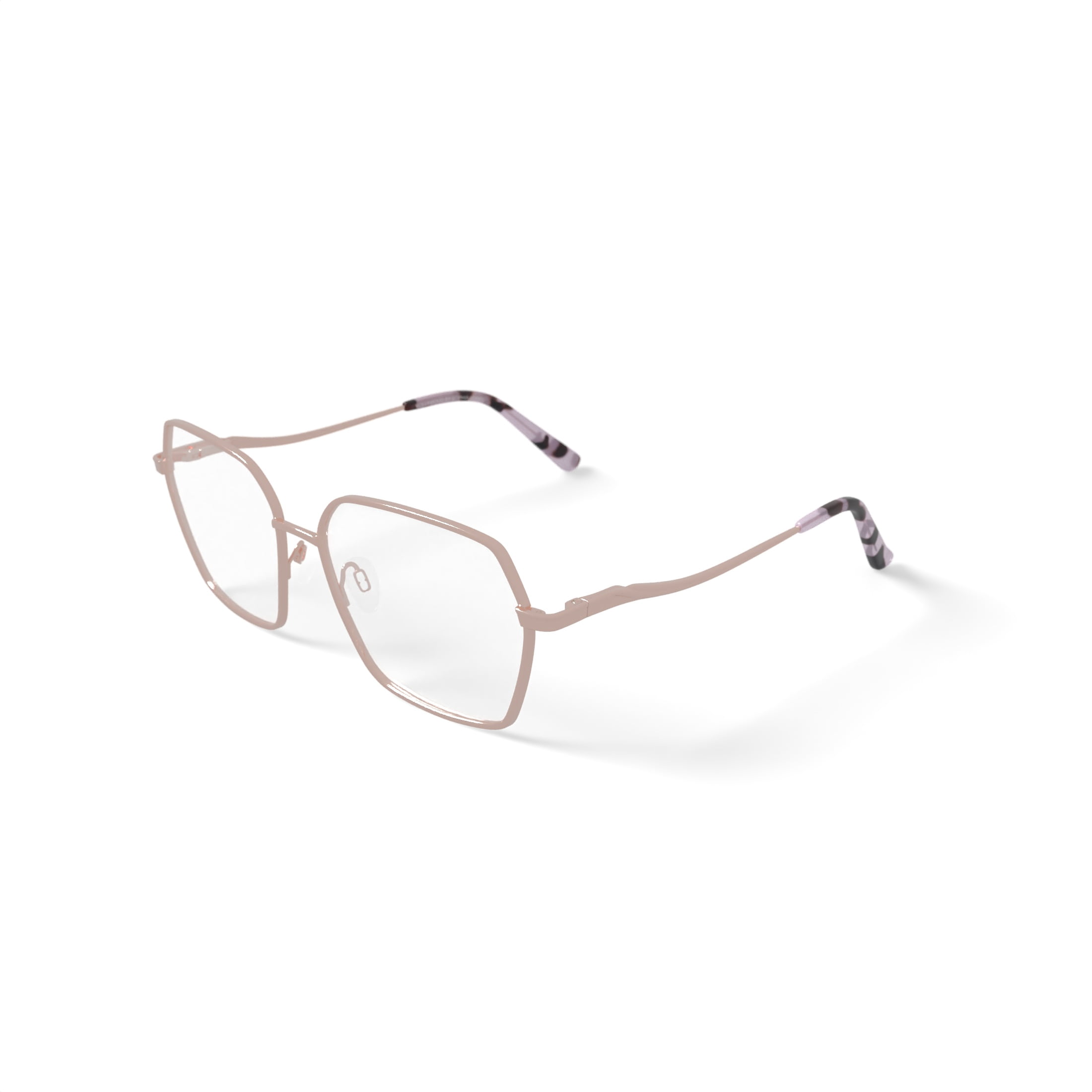Sophia Loren Women's H04M Oversized Prescription Eyeglasses with Case, Blush