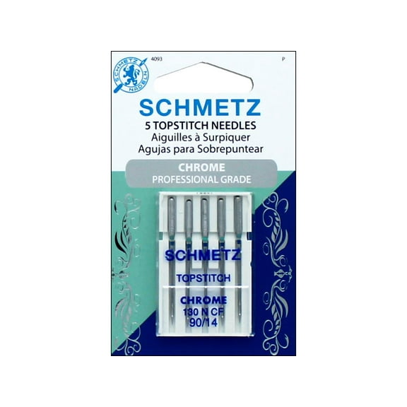 Schmetz Needle Chrome Topstitch Sz 90/14 5pc