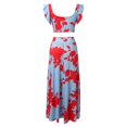 thumbnail image 4 of WILLBEST Robe d'Invité de Mariage Ligne A Robe d'Été Décontractée et Nombril Haut de Fête Ensemble de Mode Décontracté pour Femmes, 4 of 8