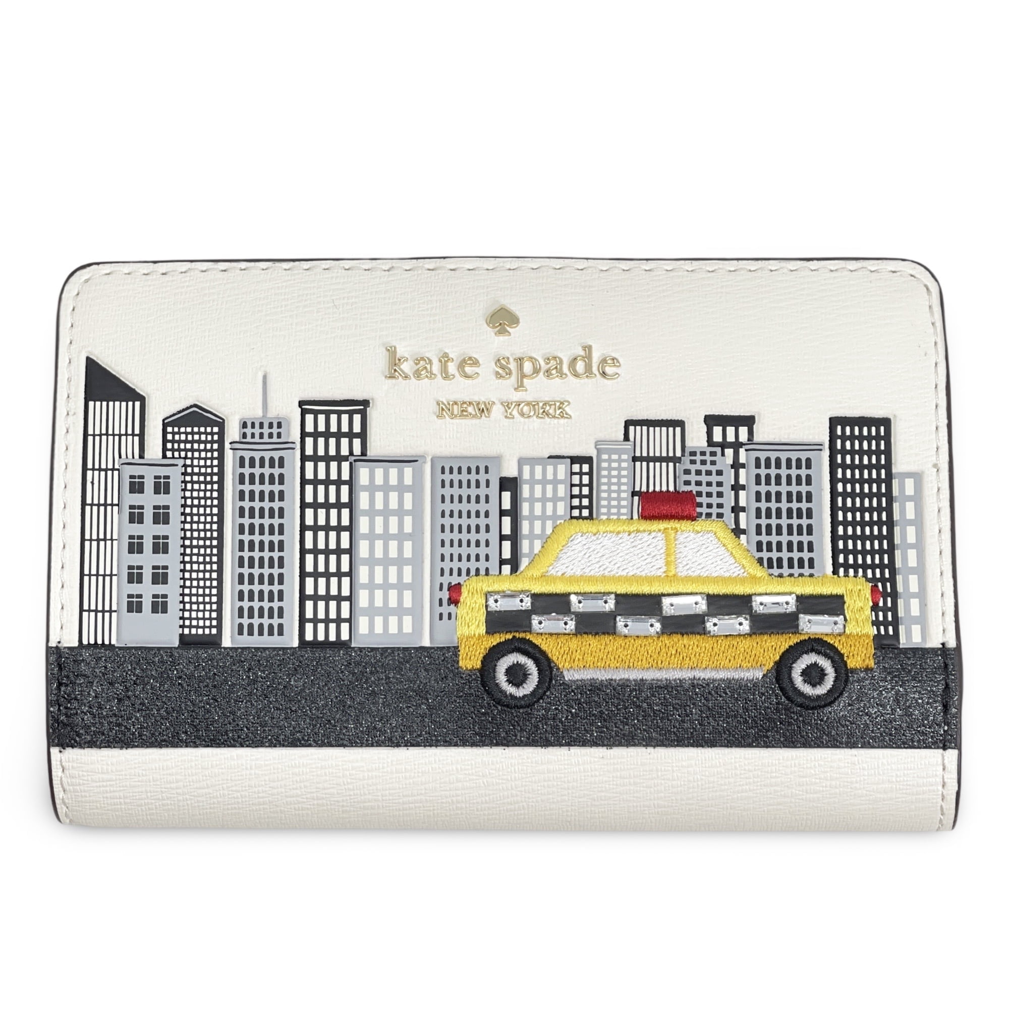 Kate Spade New York Knott Pebbled Leather Zip Card Holder