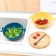 thumbnail image 5 of Cesta de drenaje giratoria doble Cesta de frutas de dos colores Cesta de plstico para lavavajillas Cesta de almacenamiento de suministros de cocina Cesta de frutas redonda doble para, 5 of 9