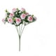 thumbnail image 2 of Rosa artificial - Flores artificiales de plástico de 11 pulgadas para decoración del hogar, centros de mesa y decoraciones de fiesta - Naranja, Beige, Rojo, Blanco, Rosa, 2 of 8