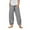 Grey, variant on Fsqjgq Women's Pants Beach Trousers Work Pants Stretch Black Wide Leg Pants Cotton Linen Pants Irregular Loose Wide Leg Pants Comfy Baggy Yoga Pant Cropped Trousers with Pockets Palazzo Pants M