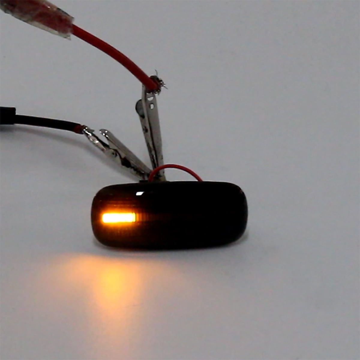 White + Amber Dynamic LED Side Marker Light Indicator For Audi A3 S3 8P