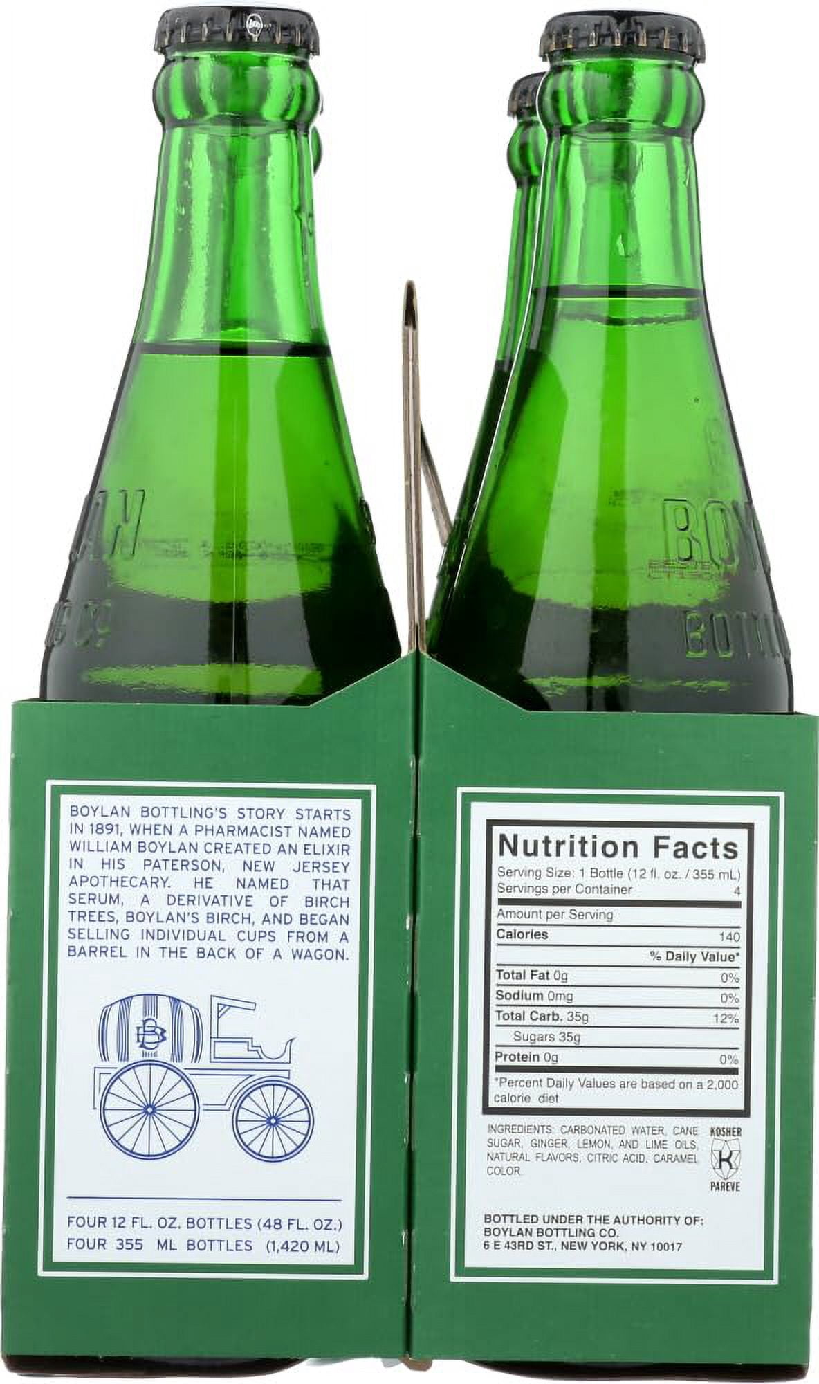 Boylan Ginger Ale, 12 Ounce (12 Glass Bottles)