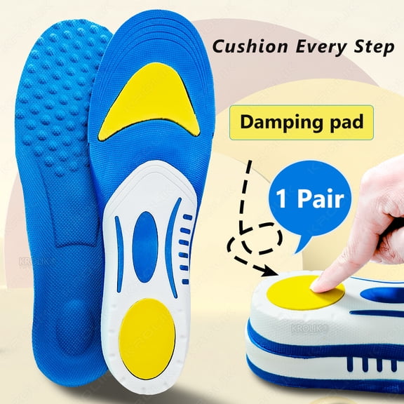 Arch Support Insoles Sports Shock Absorption Elastic Wear Resistant Orthopedic Flatfoot Insoles Feet Foot Pad