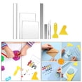 thumbnail image 1 of 9 Pieces DIY Polymer Clay Tool, Include Acrylic Clay Roller, Acrylic Sheet, Clay , Clay Polymer , Scraper Backing Board, for DIY Clay Making White, 1 of 8