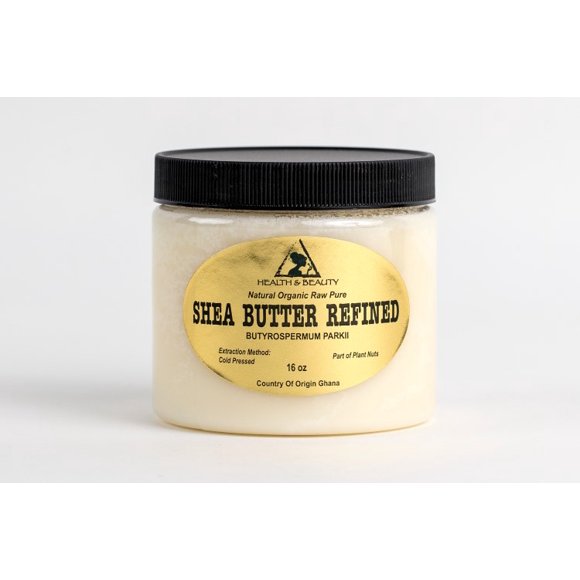 Shea butter refined organic raw cold pressed grade a ghana 100% pure 16 oz,1 lb