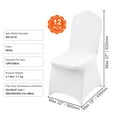 thumbnail image 6 of KFFKFF 12 PCS Elastic Spandex Foldable Chair Wraps, Universally Compatible Chair Shrouds, Detachable Launderable Protective Casings, Suitable for Nuptials, Festive Occasions, 6 of 10