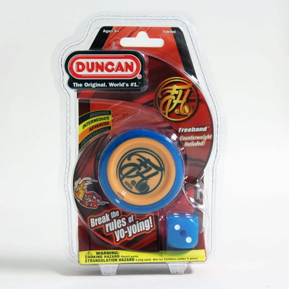 Duncan Freehand Yo-Yo with Counter Weight - Blue/Orange