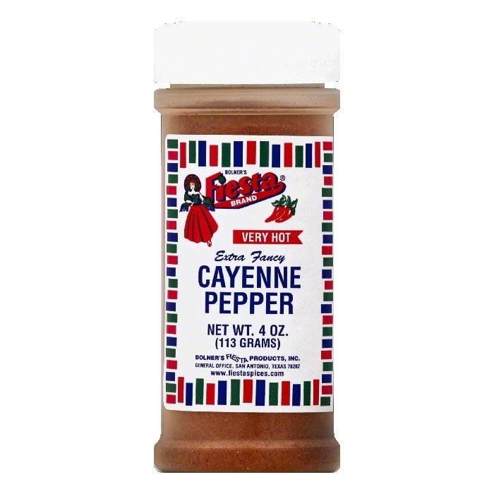 Fiesta Brand Cayenne Pepper (Very Hot), 4 oz Jar