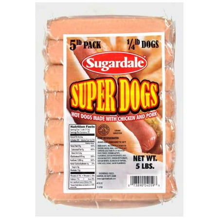 Sugardale Super Dogs, 5 lb.