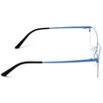 thumbnail image 4 of Tango Optics Metal Cateye Optical Eyeglasses Frame Flexible Stainless Steel Blue For Prescription Lens -, 4 of 7