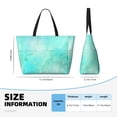thumbnail image 4 of Disketp Cyan Mint Marble Bolsa de Playa de Gran Capacidad, Bolso Impermeable y a Prueba de Arena para Mujer, Ideal para Playa, Piscina y Natación, 4 of 7