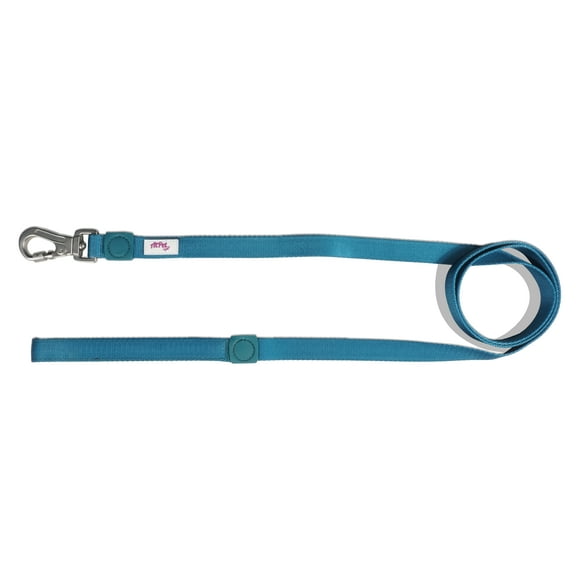 AtPet 4 Ft Dog Leash for Walking Training Dogs, Soft, Lightweight, Heavy Duty Screwgate Locking Climbing Carabiner Clip, Medium, Blue