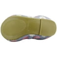 thumbnail image 3 of The Doll Maker Floral Glitter Ballet Flat, Blue,  Size Toddler 8.0, 3 of 5