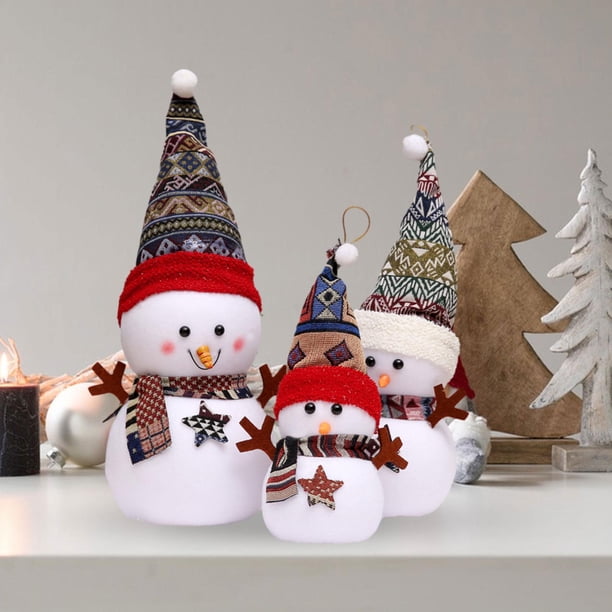 Adorno colgante de muñecas de Navidad mayimx Muñeco de nieve