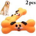 thumbnail image 2 of 2PCS Squeaky Bone Toy Dog Face Creative Bone Dog Bite Toy Dog Teething Toy, 2 of 10