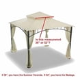 thumbnail image 4 of Garden Winds Toit de Rechange pour Pavillon de Véranda d'Été – Riplock 350 – Beige, 4 of 4