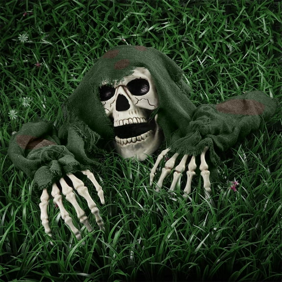 Tepsmf Outdoor Halloween Decorations,Skull Skeleton Ground Breaker Stakes,Halloween Decorations