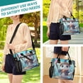 thumbnail image 5 of Small Cooler Bag Lunch Bag Portable Meal Bag Work Meal Bag Outdoor Meal Bag Travel Meal Bag Picnic Meal Bag Going Out Meal Bag Adorable Elf Cat, 5 of 6