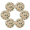 thumbnail image 3 of IAUYY Set of 6 Round Placemats for Dining Tables Heat-Resistant and Wear-Resistant DIY Printing Design Table Placemats，Applicable for Christmas Bright Beige Color, 3 of 7
