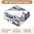 thumbnail image 2 of Baseball Blanket 50"x60"Baseball Fannel Fleece Plush Blanket for Couch Bed Sofa Home Decor Gifts for Boys Kids Adult Teen Sport Fans Blue, 2 of 6