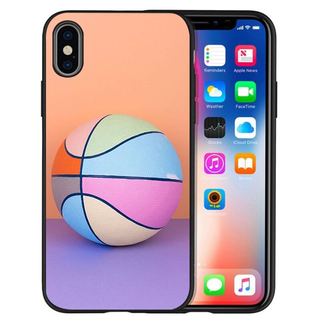 Coque de téléphone en silicone noir avec motif de basket-ball, étui de protection pour iPhone 12 Poly XS Max 5 5S SE 2020 6 6S PLUS 7 8 X 11Pro Max 11 qiuyongming unisex