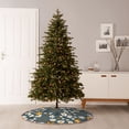 thumbnail image 6 of Sikiie Flowers and Bee Nativity Christmas Tree Skirt, Jesus Christian Winter Holiday Tree Mat Decoration(30-48IN)36", 6 of 6
