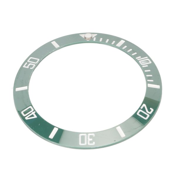 Watch Bezels Insert Ring, Ceramic Watch Bezels Insert High Hardness Luminous  for Replacement for Watchmakers White Character Black Back,Gold Character Black Back,White Character