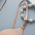 thumbnail image 2 of Aayomet Push Up Bras for Women Breasts Gathering Beautiful Back Bra Front Buckle Back No Steel Ring Triangular (Beige, One Size), 2 of 5