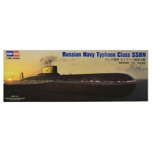 Maqueta Hobby Boss, clase SSBN 1/350, Typhoon de la Armada de Rusia